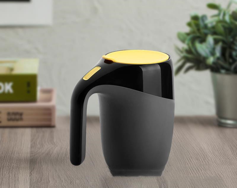 Black Insulated Travel Handle Mug 
