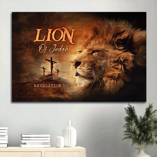 King Jesus Lion of Judah Sunset Canvas